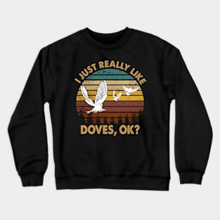 Flight of Fantasy Captivating Doves Merch Crewneck Sweatshirt